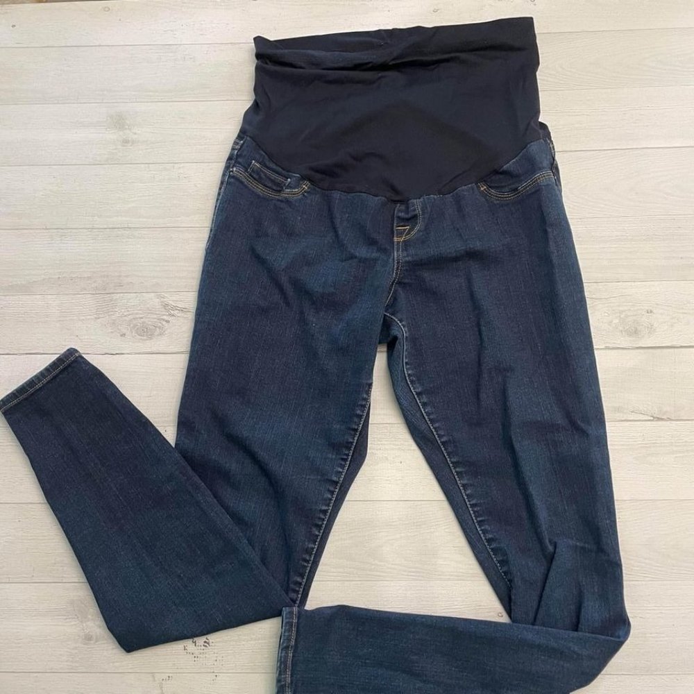 Liz Lange Maternity full panel‎ maternity skinny jeans small